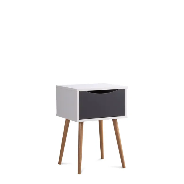 Sklum Babi comodino legno bianco 40 cm