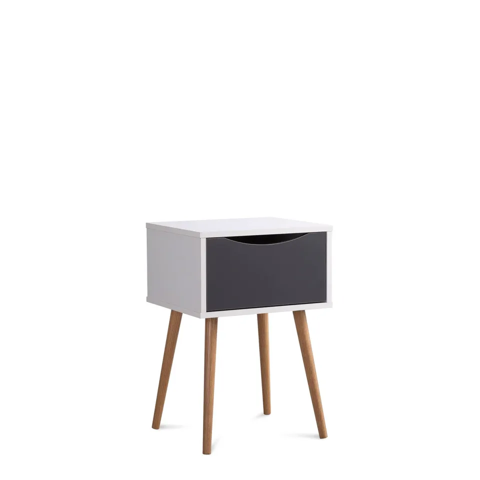 Sklum Babi comodino legno bianco 40 cm