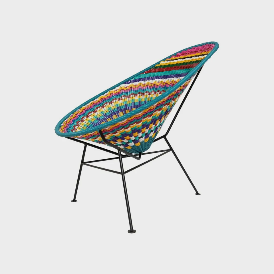 Acapulco Design Oaxaca poltrona intreccio multicolore esterno