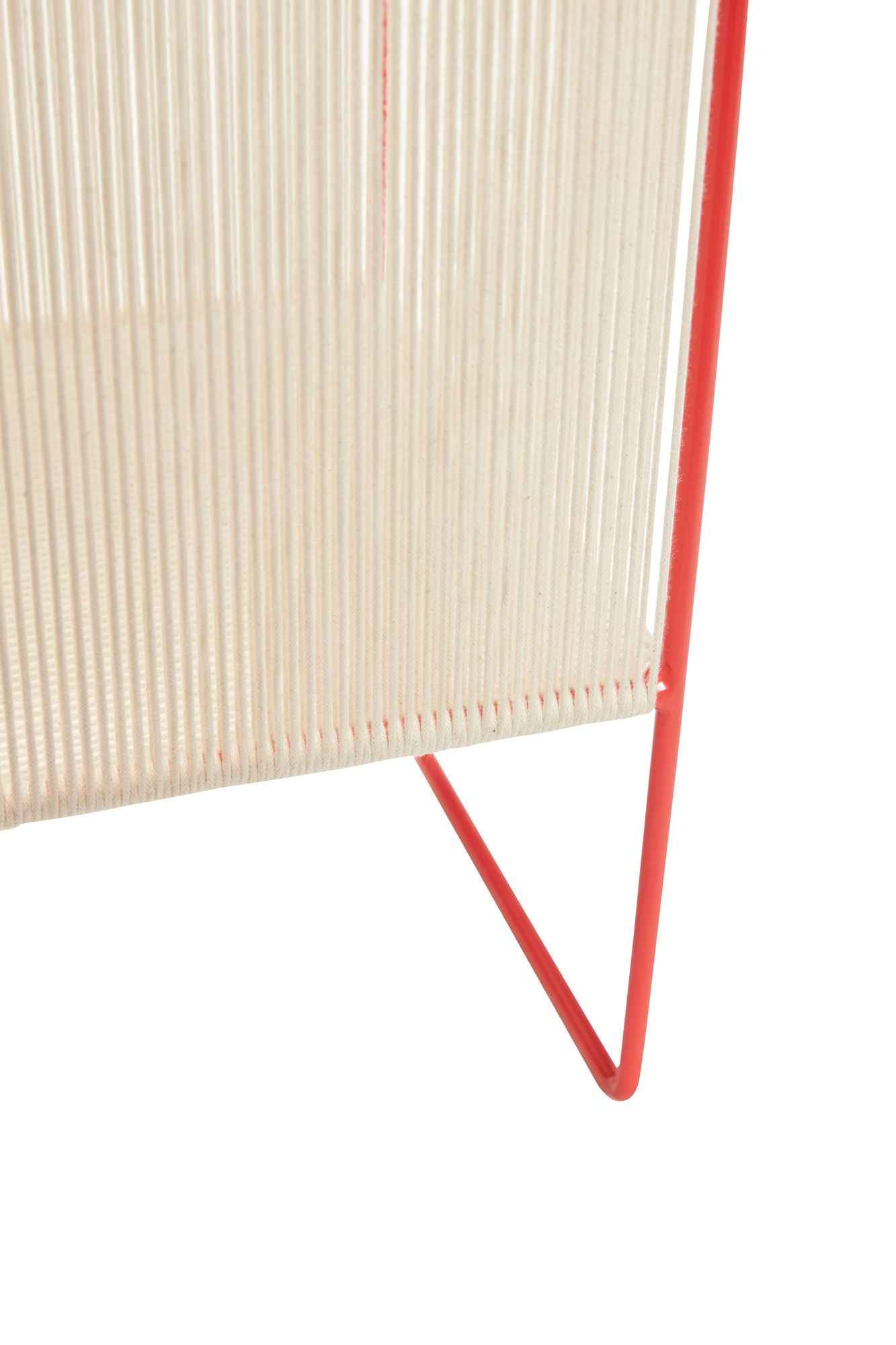 Bambua String Magazine Holder portariviste rosso cotone