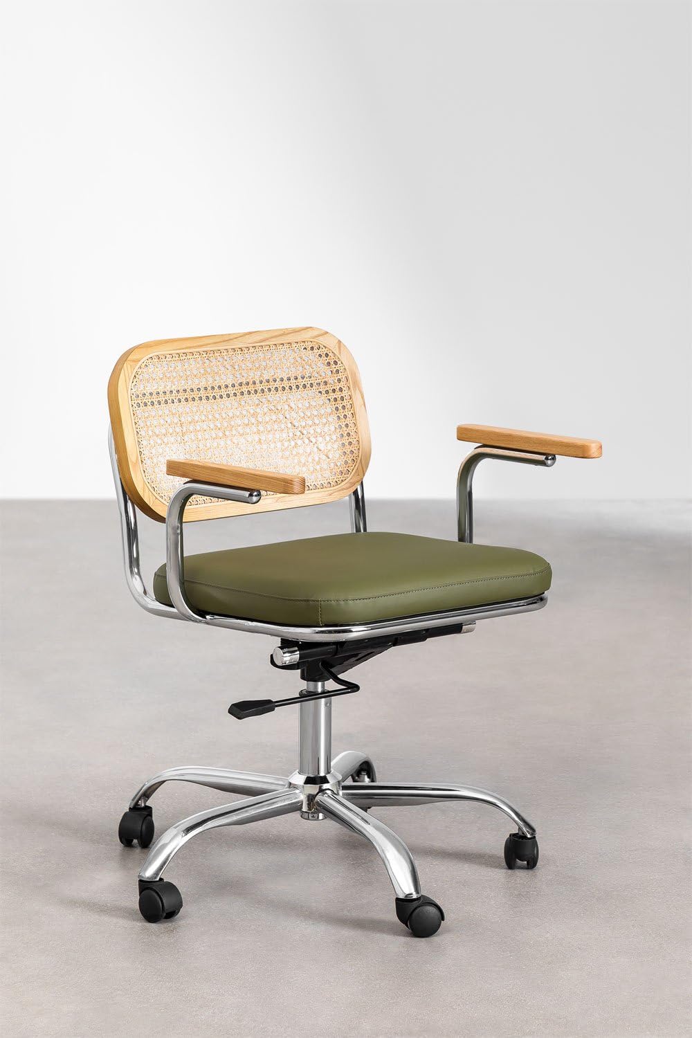 Sklum Tento sedia ufficio similpelle rattan