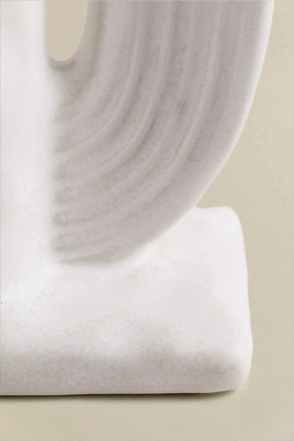Sklum Lanek Portacandele Ceramica Bianco 11 cm