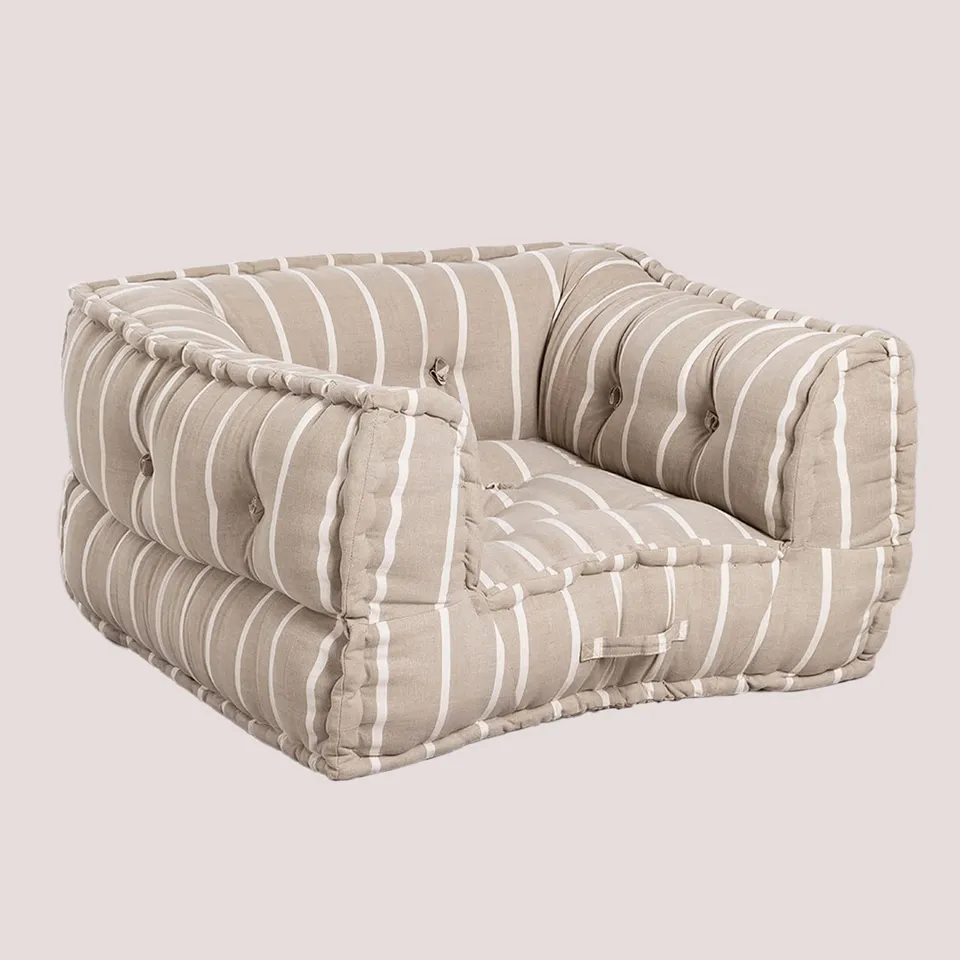 Sklum Dhel Boho poltrona modulare cotone moka
