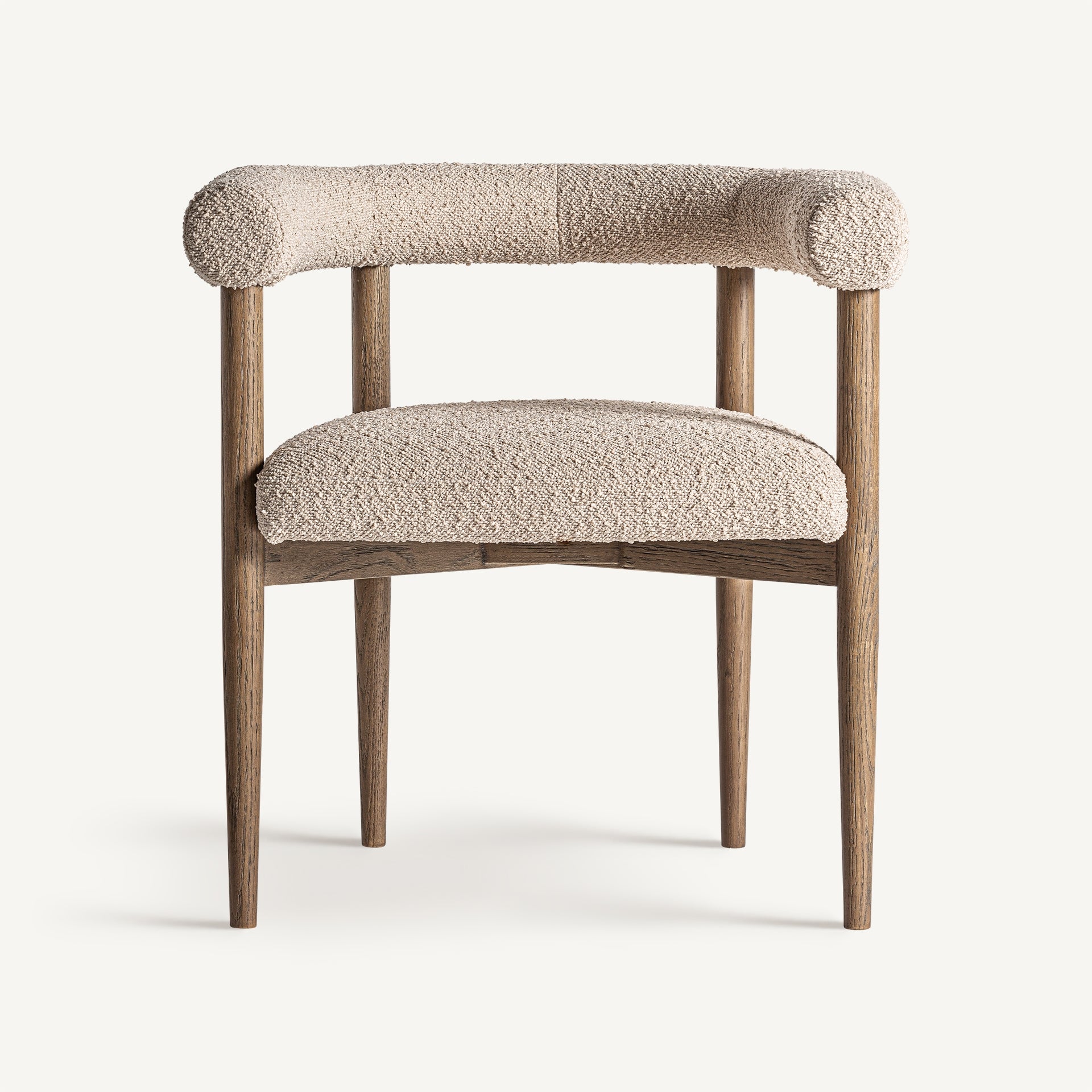 Bambua Bullay sedia bouclé legno frassino