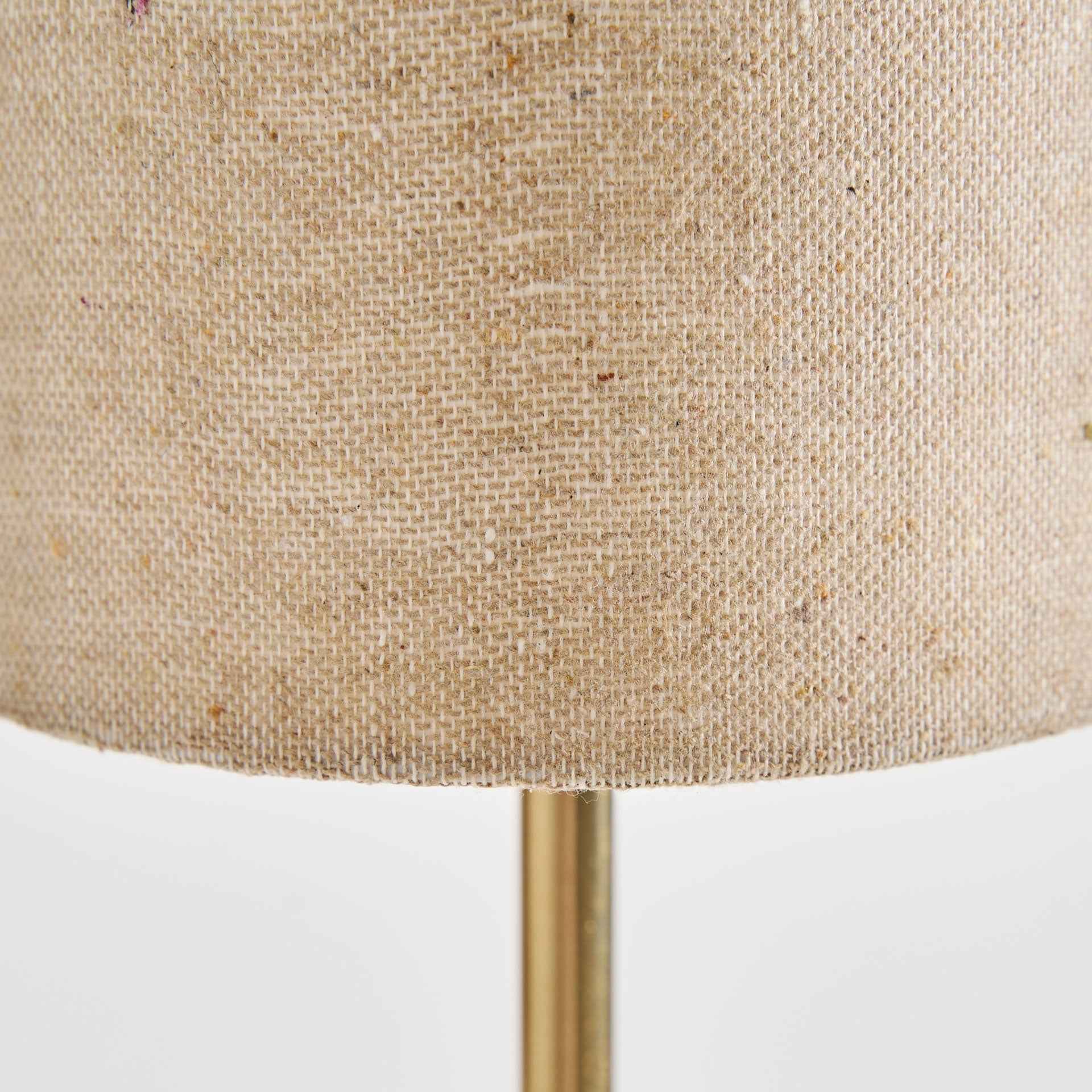 Bambua Marsac Applique Parete Lino Ottone