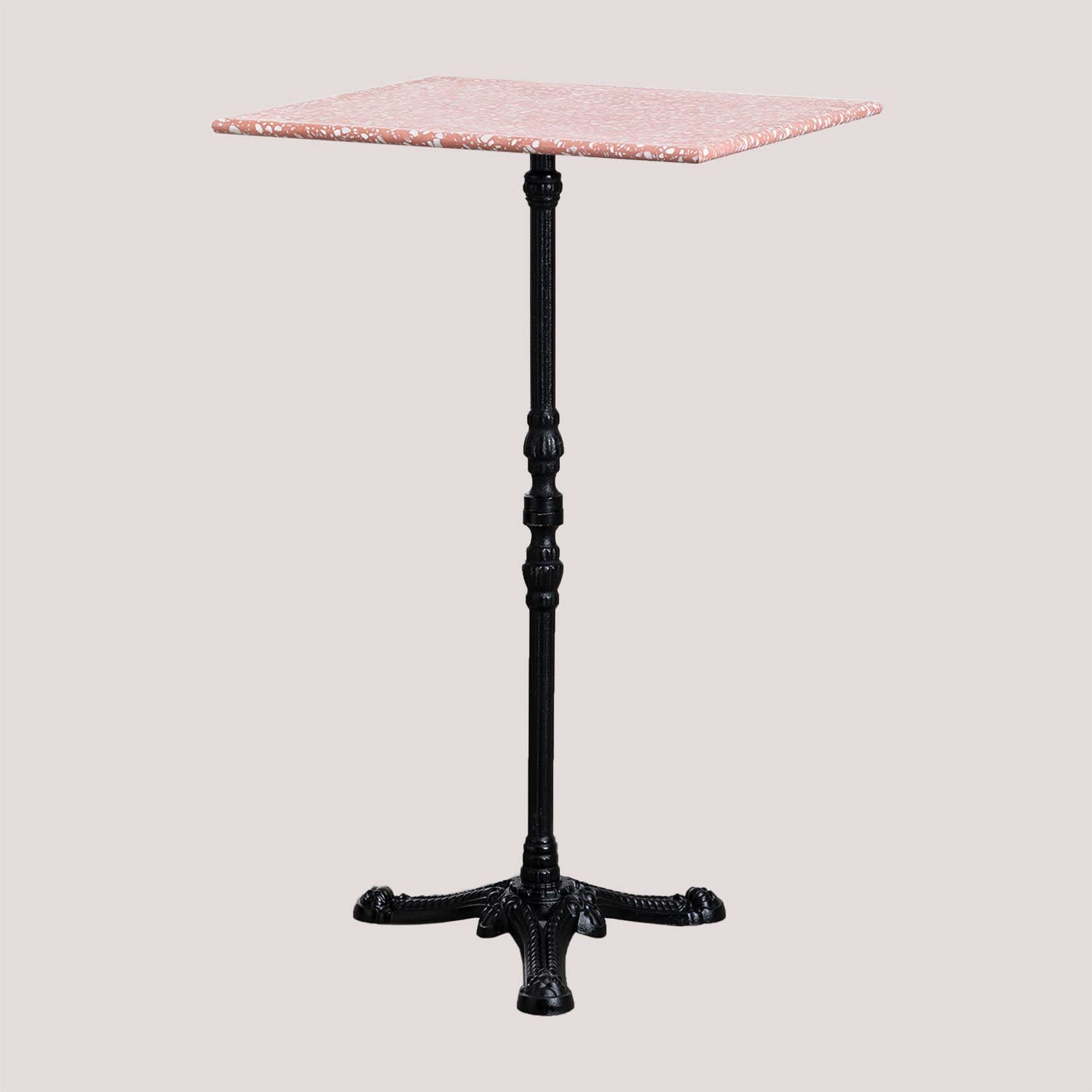 Sklum Vertuo tavolo alto bar terrazzo nero quadrato 60 cm