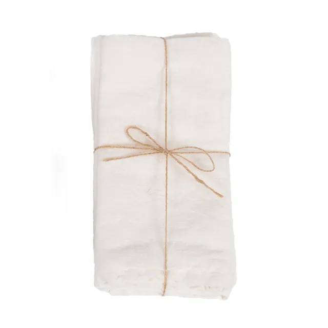 Bambua Linen Napkin tovagliolo lino bianco