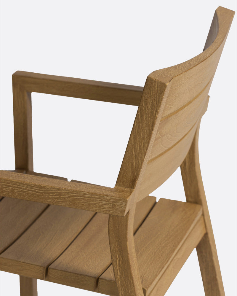 Bambua Genesis sedia da esterno teak impilabile