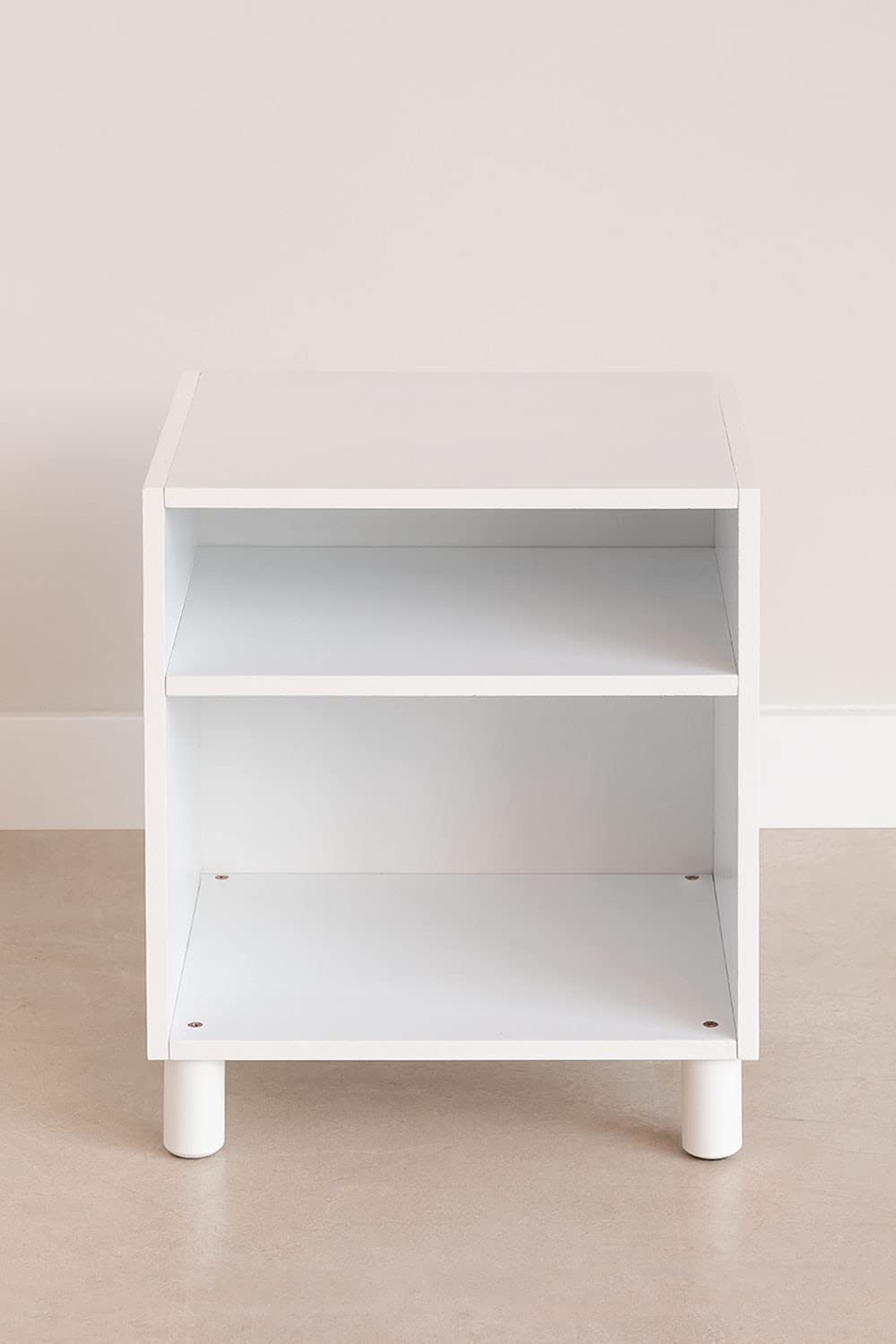 Sklum Moam Comodino in Legno di Pino Bianco 35 cm
