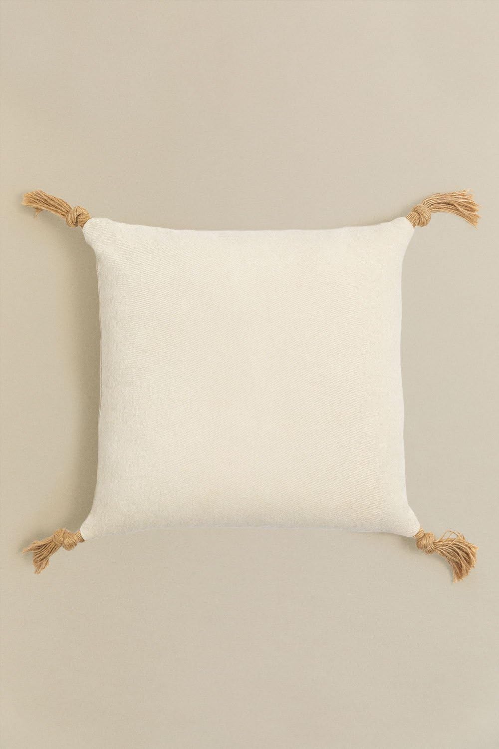 Sklum Almiz Style Cuscino Cotone 45x45 Beige Crema