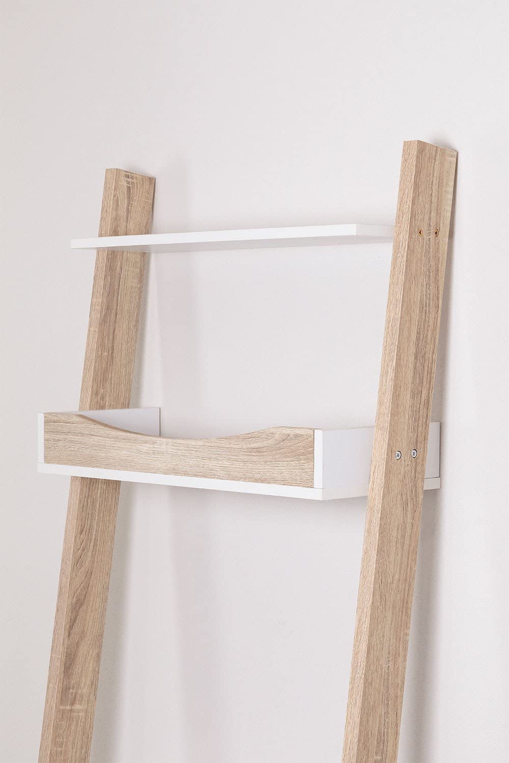 Sklum Zina scrivania ripiano legno pino bianco naturale