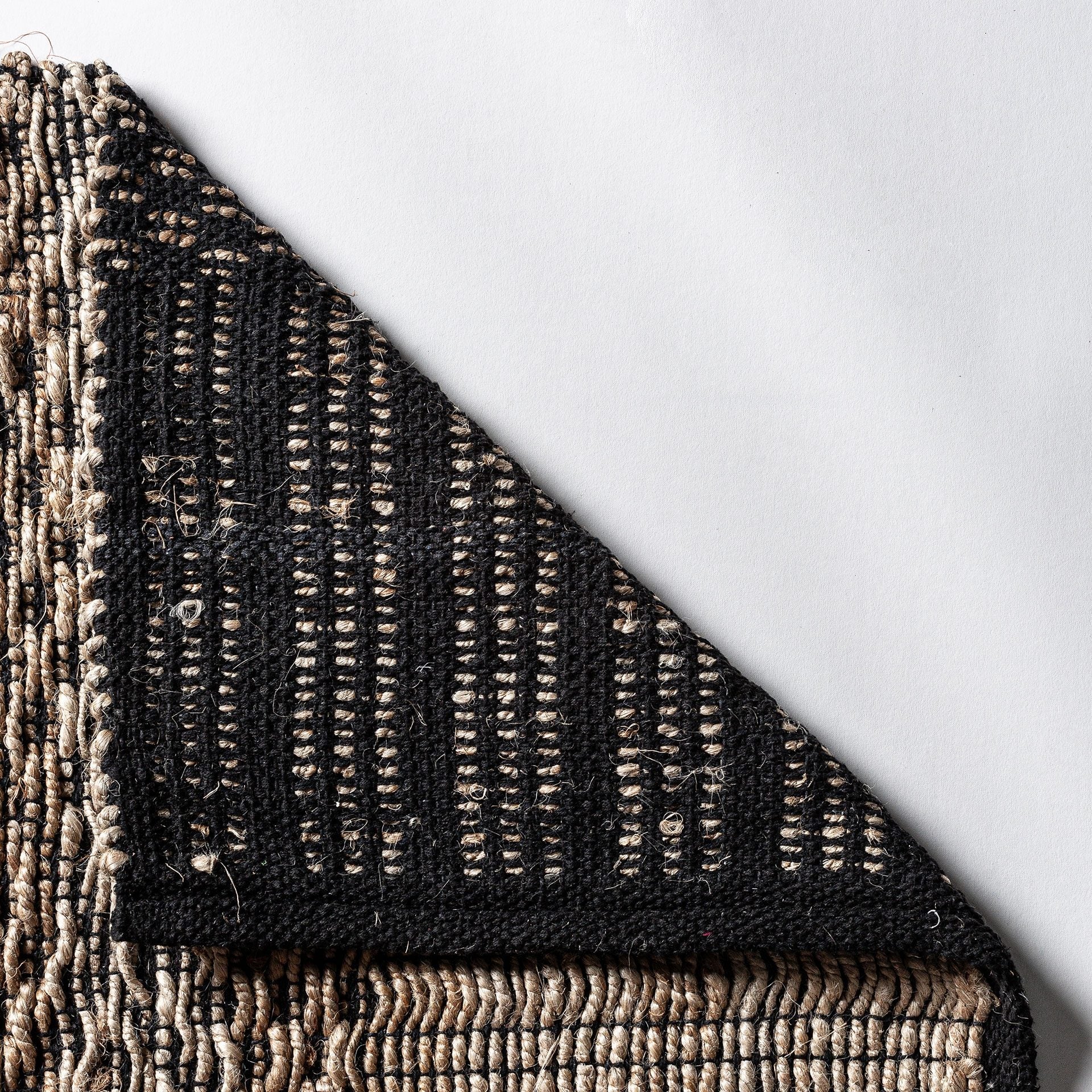 Bambua Kelia tappeto cotone canapa grigio naturale