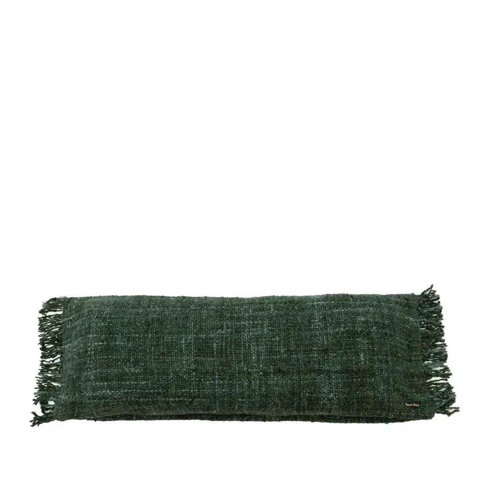 Bambua Oh My Gee copricuscino cotone verde bosco 35x100