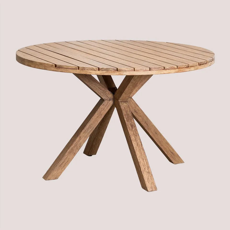Sklum Naele Ø120 cm tavolo da giardino rotondo in eucalipto