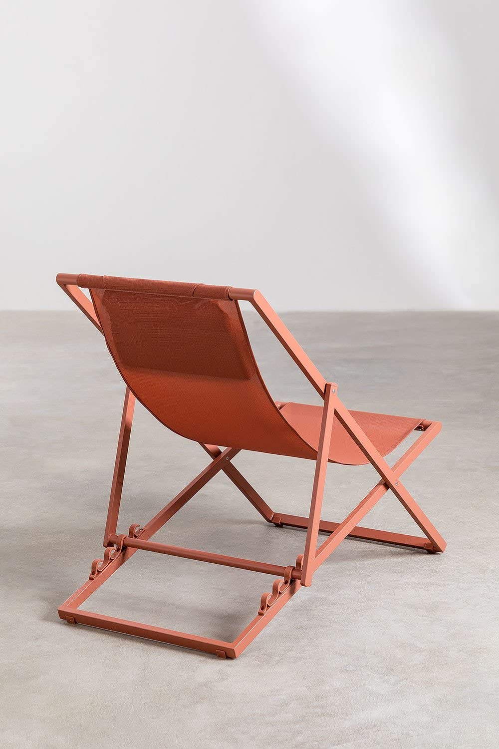 Sklum Jensy sdraio giardino acciaio cedro rosso