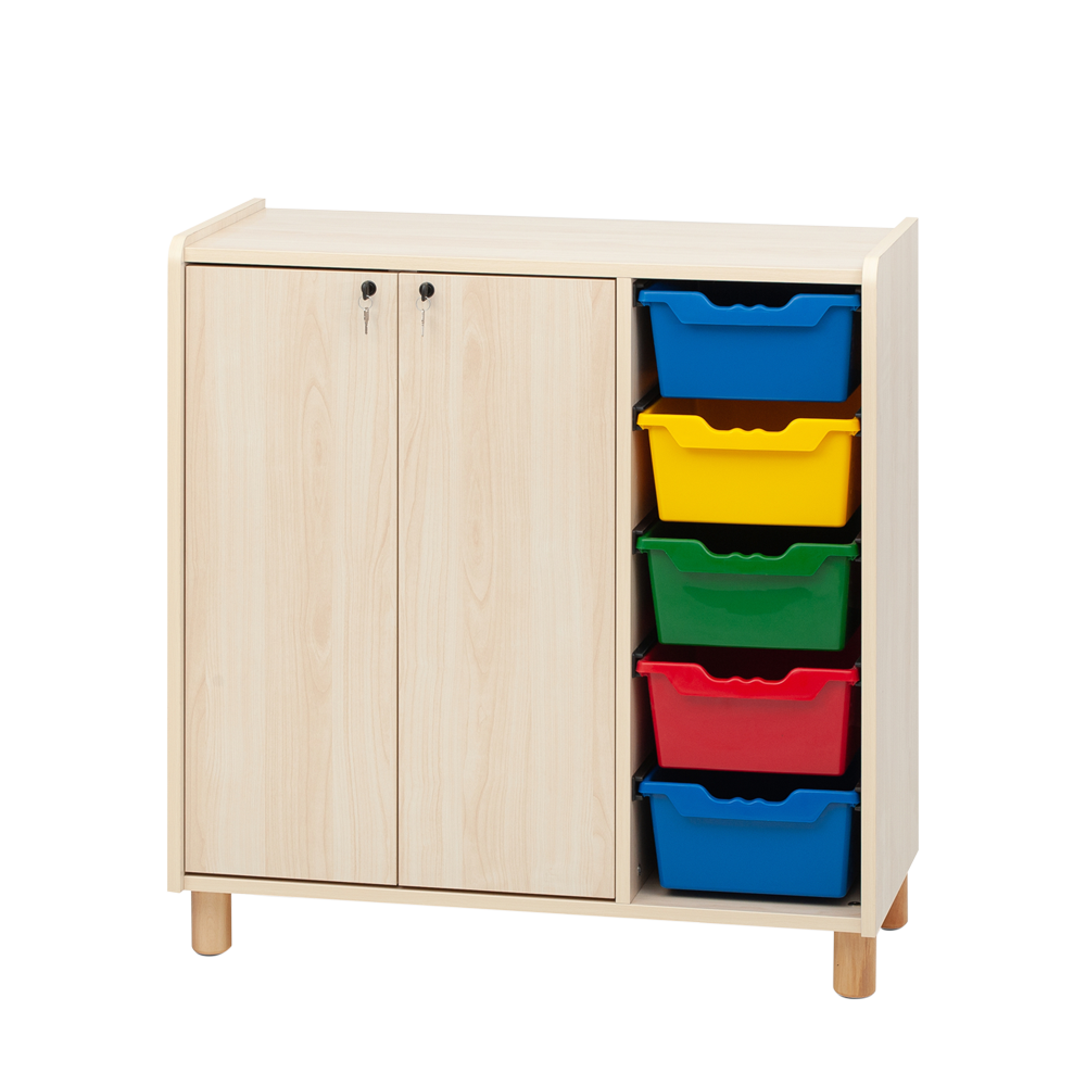 OMSI mobile porta-vaschette legno nido infanzia