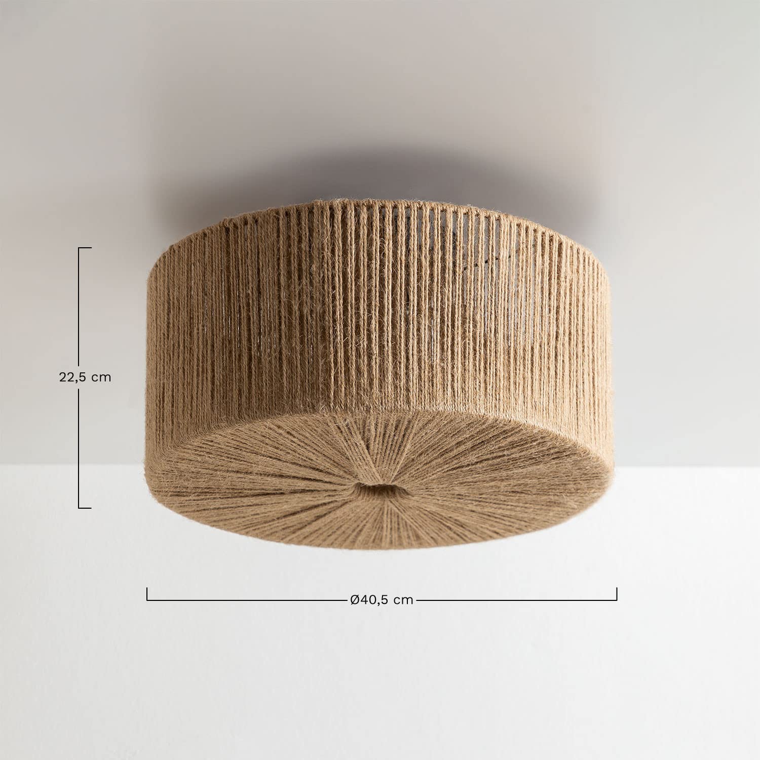 Sklum Yarcuy plafoniera in corda naturale Ø40,5 cm