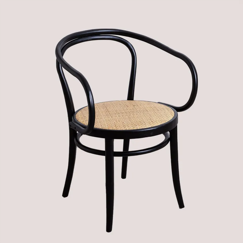 Sklum Tone Vintage sedia legno olmo nero liscio