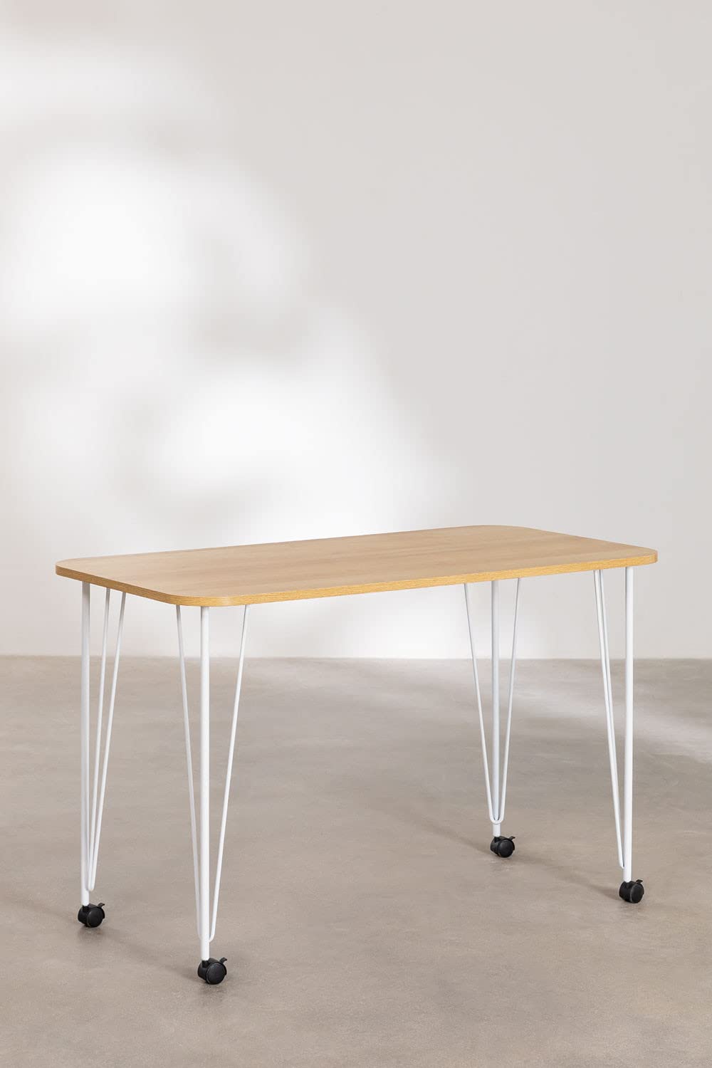 Sklum Nape Style scrivania bianca con ruote 120 cm