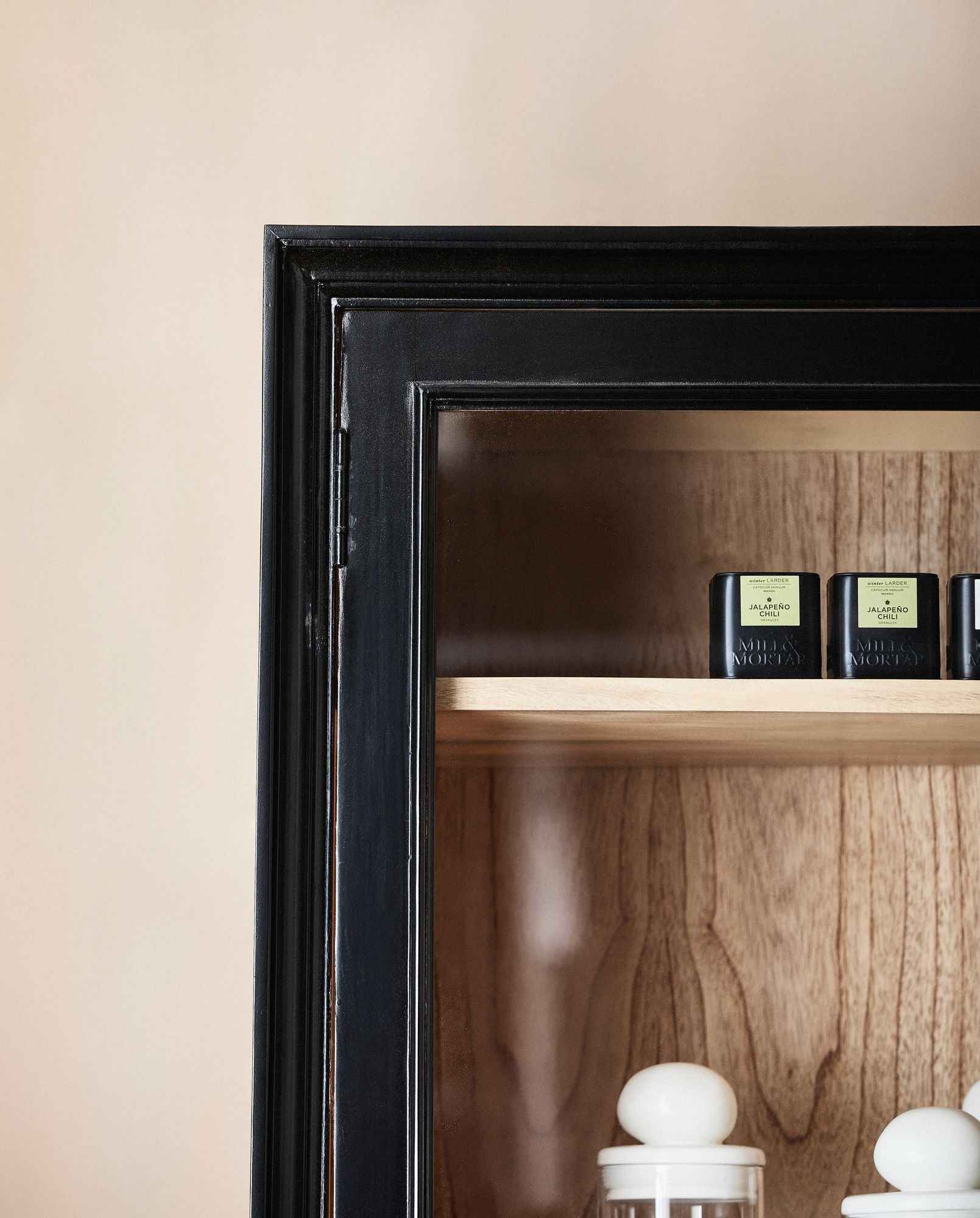 Bambua Viva credenza 2 ante vetro nero