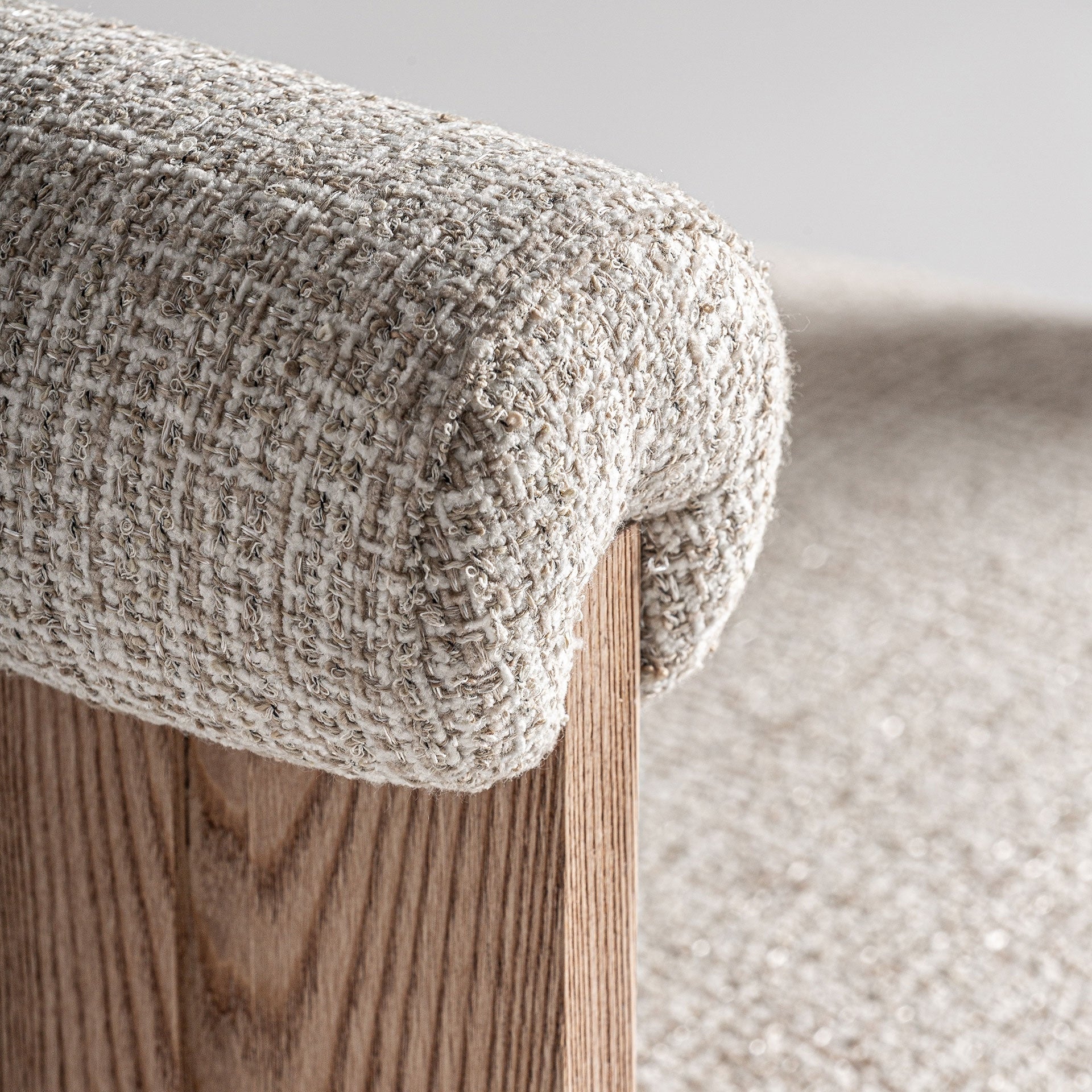 Bambua Ustka poltroncina marrone beige in tessuto