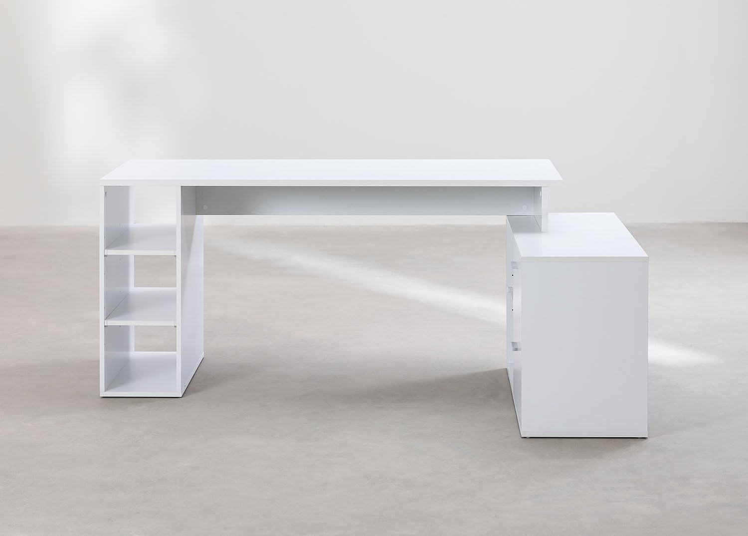 Sklum Taluk tavolo ufficio in legno bianco 182 cm