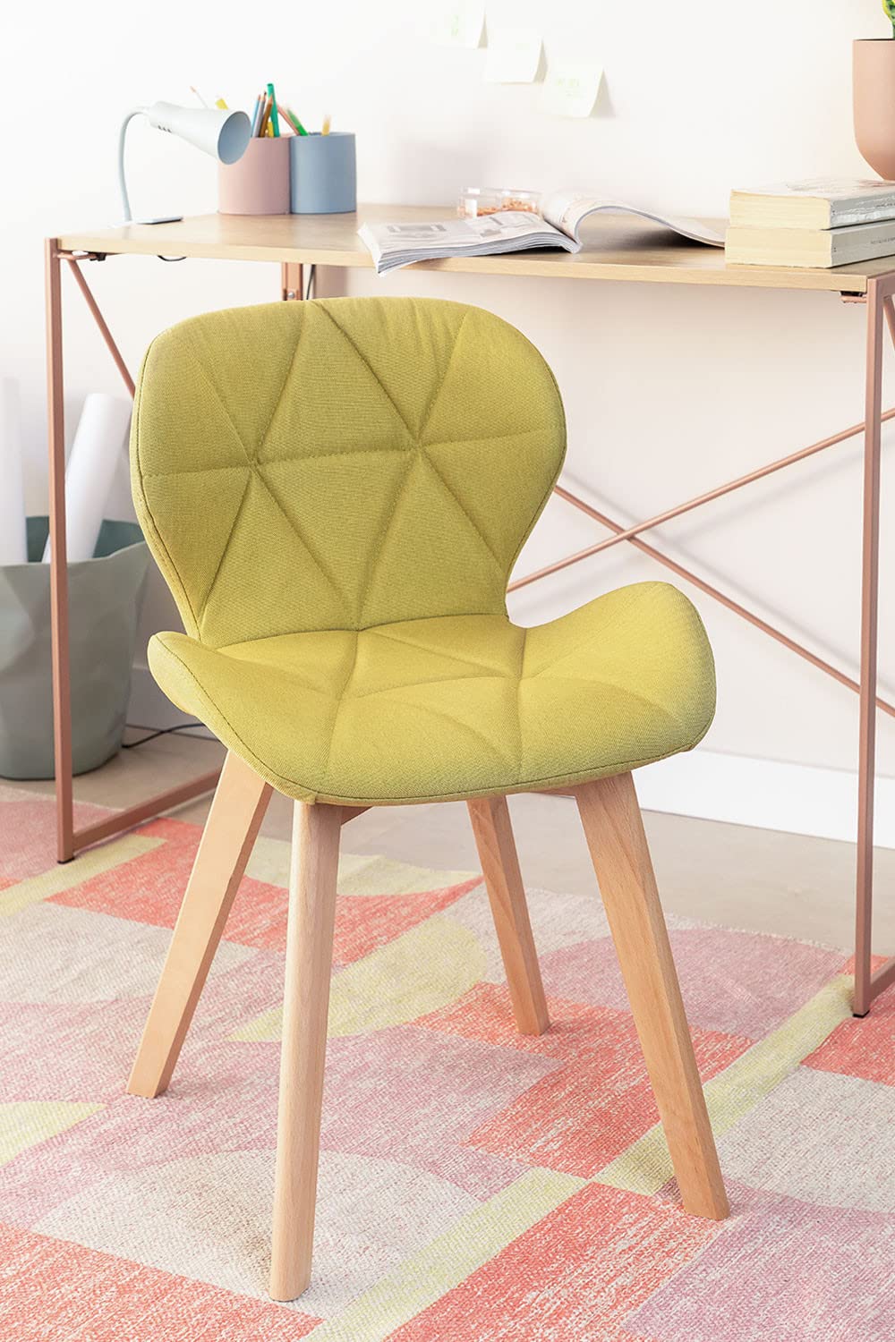 Sklum Silvi Nordic sedia 74x48 cm legno e tessuto