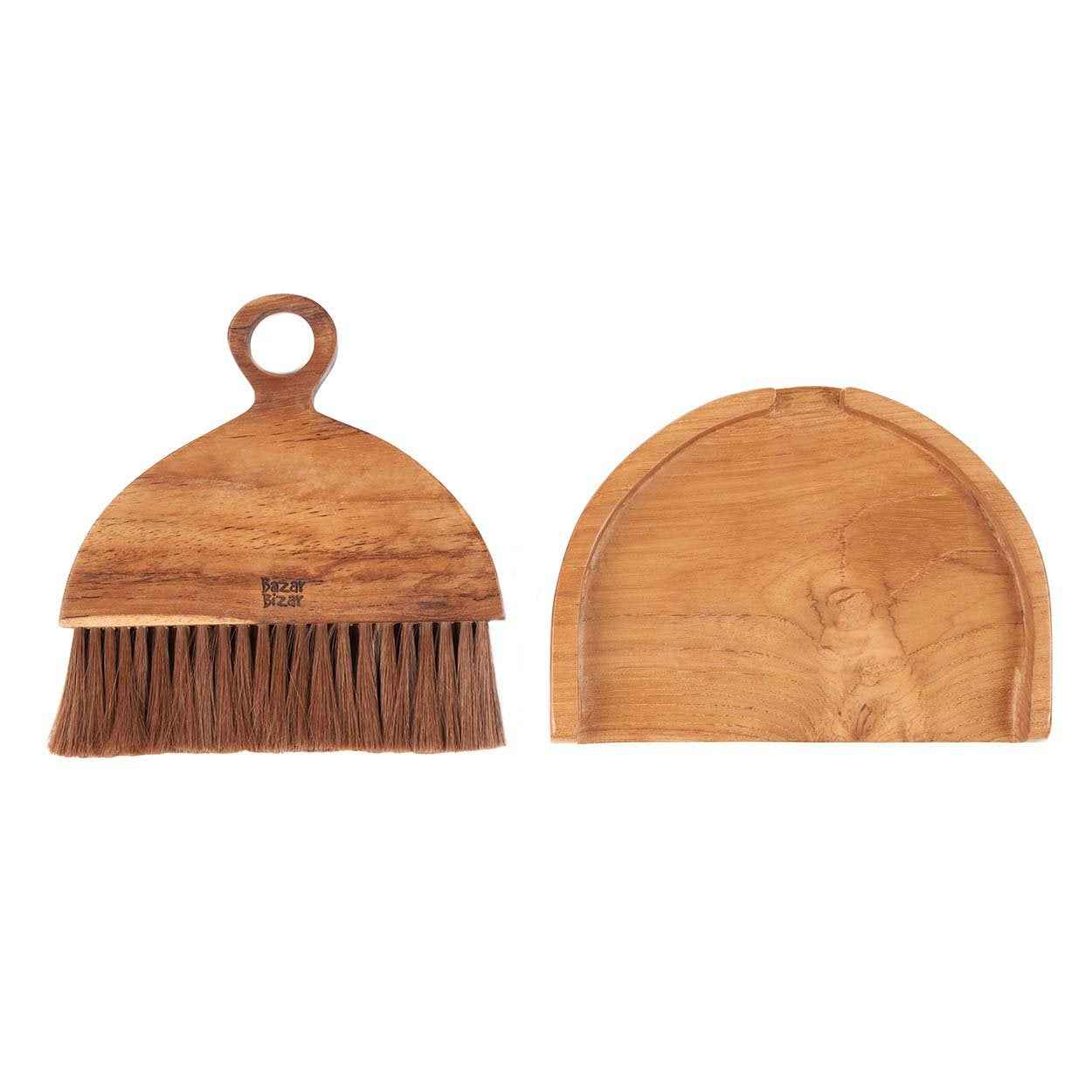 Bambua Tata scopa naturale legno teak piccola