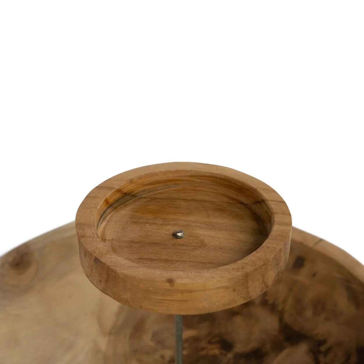Bambua The Candle Plate portacandele in legno naturale