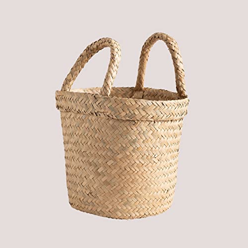 Sklum Holfo cestino portaoggetti seagrass con maniglie
