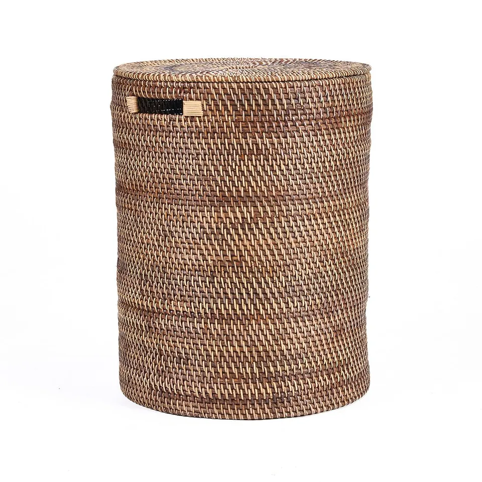 Bambua Laundrilla cesto biancheria rattan marrone