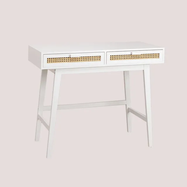 Sklum Ralik Colors Design Scrivania Legno Bianca 100 cm