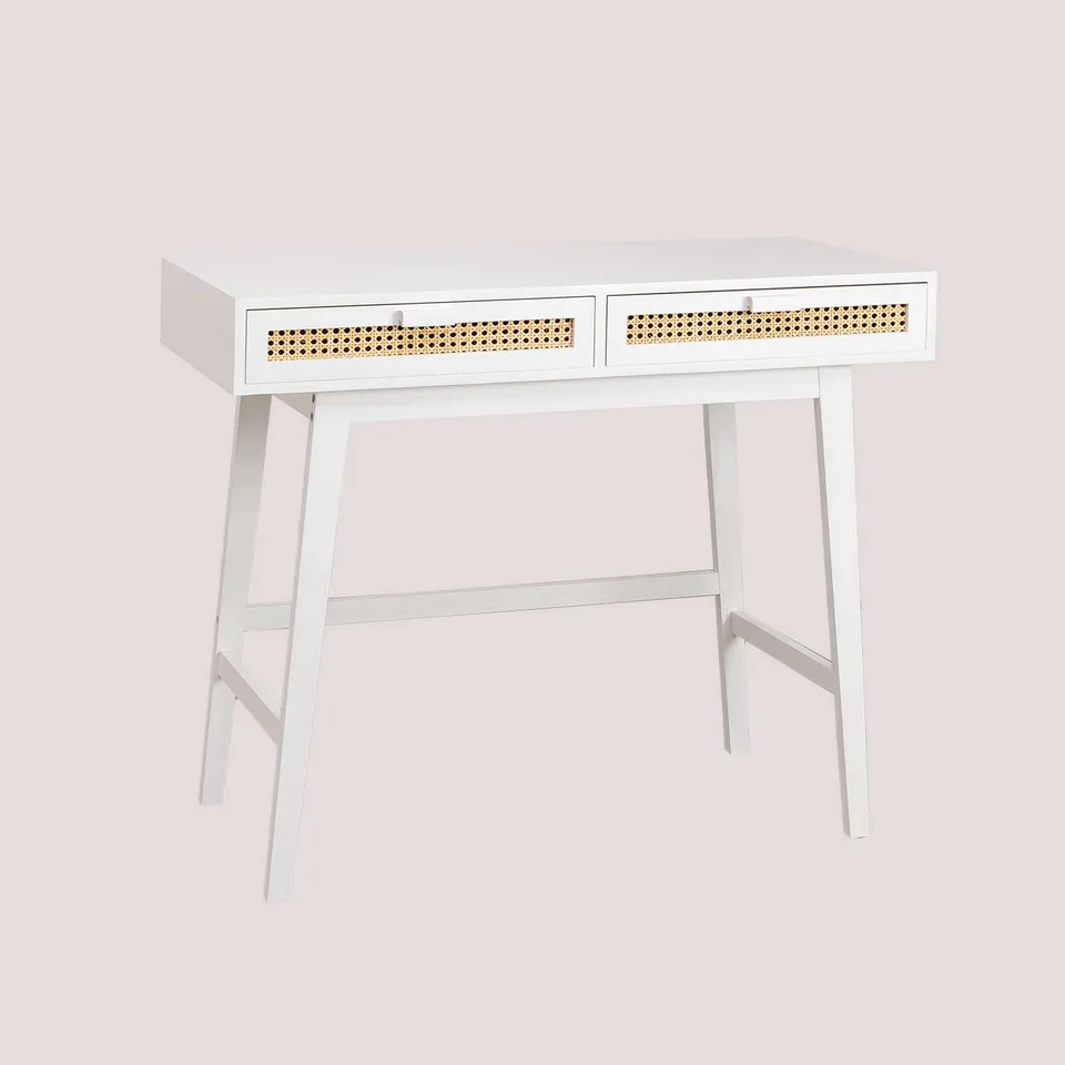Sklum Ralik Colors Design Scrivania Legno Bianca 100 cm
