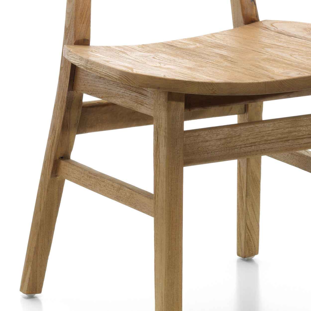 Bambua Nova sedia legno teak con schienale rattan