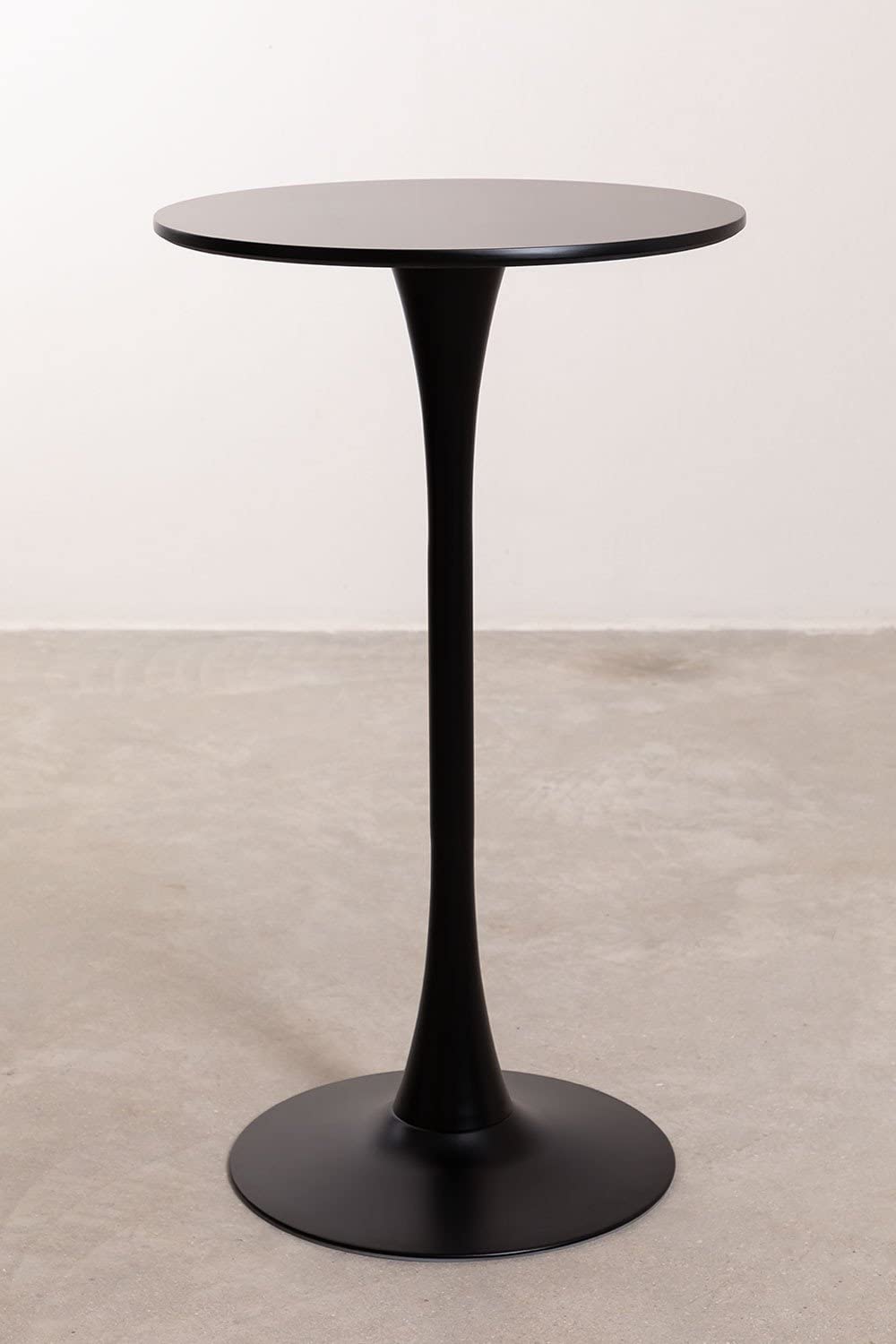 Sklum Ivet Style tavolo alto rotondo Ø60 cm nero