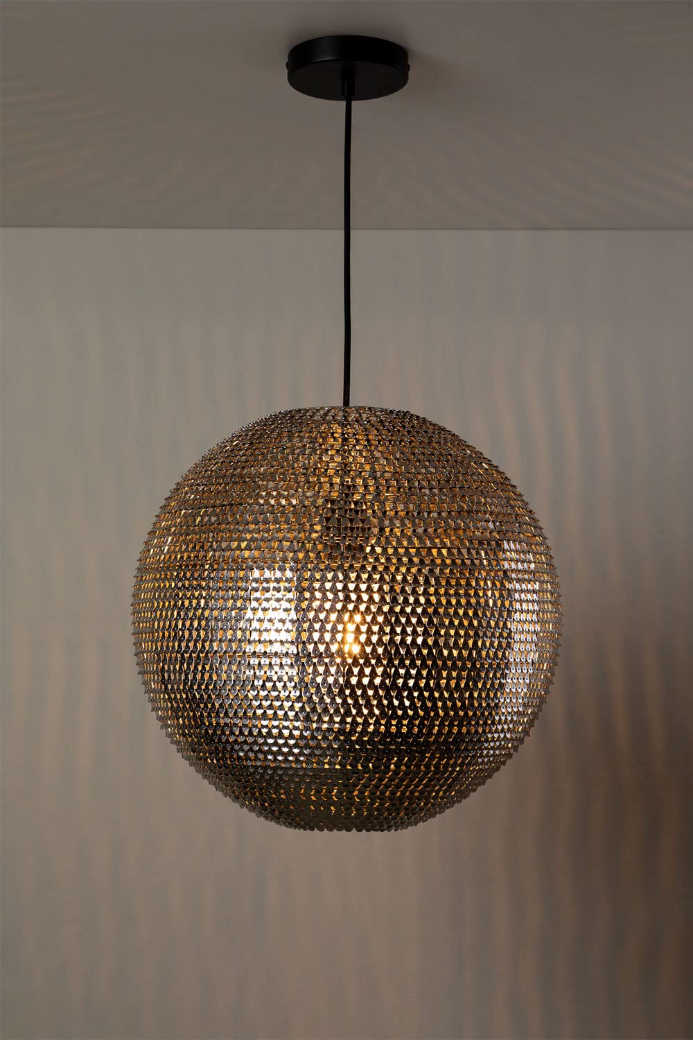 Sklum Globe lampada da soffitto in acciaio Ø40 cm