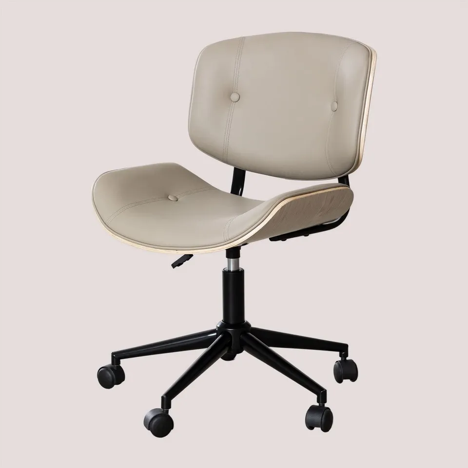 Sklum Amiel sedia ufficio similpelle grigio talpa