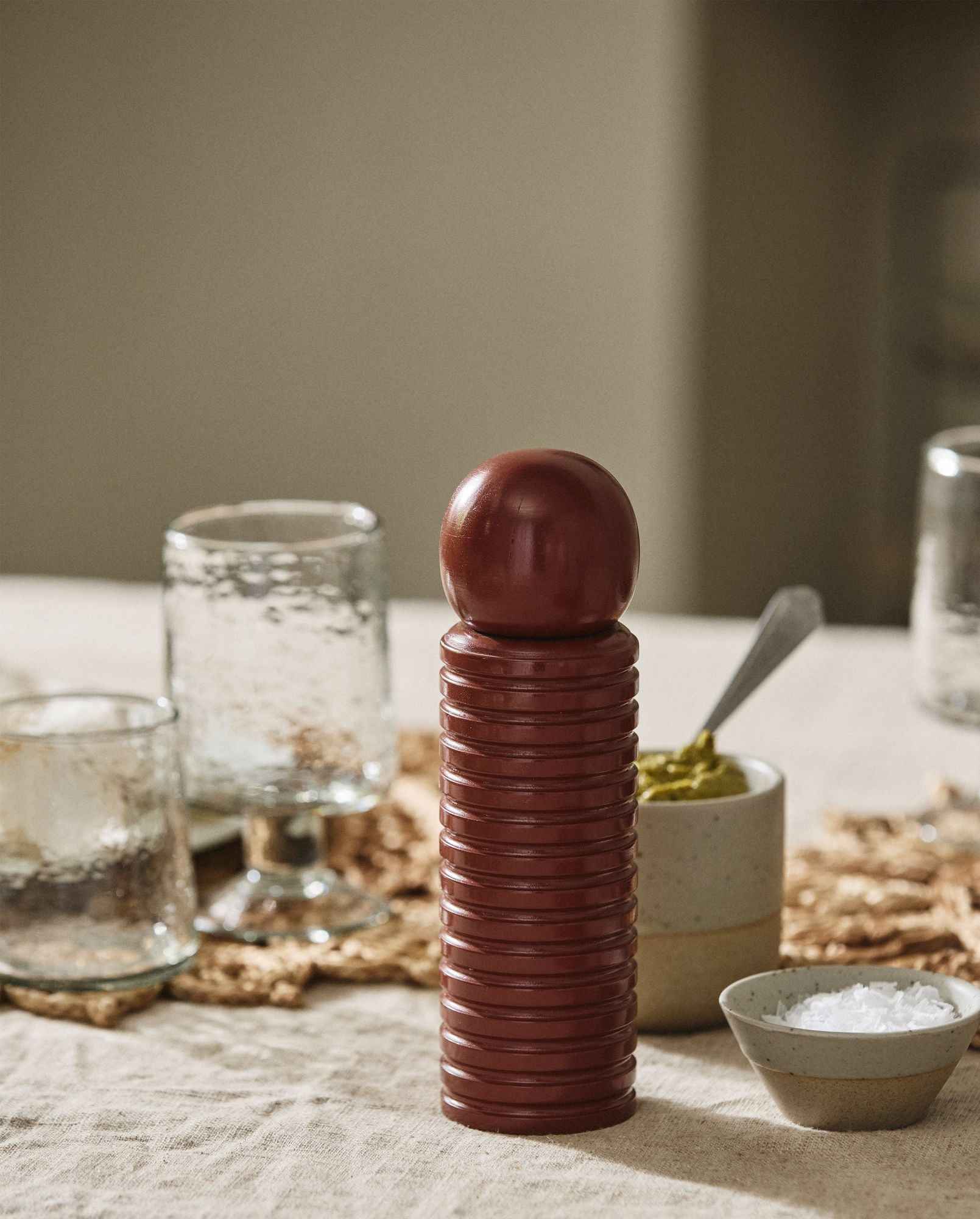 Bambua Ras macinino legno ceramica ruggine