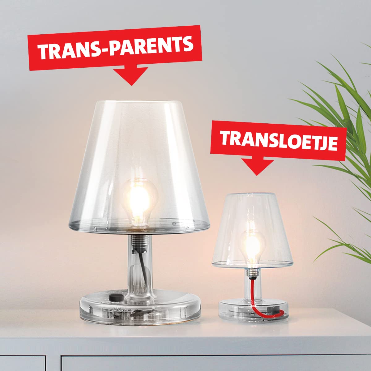 Fatboy Transloetje Lampada da Tavolo LED Trasparente