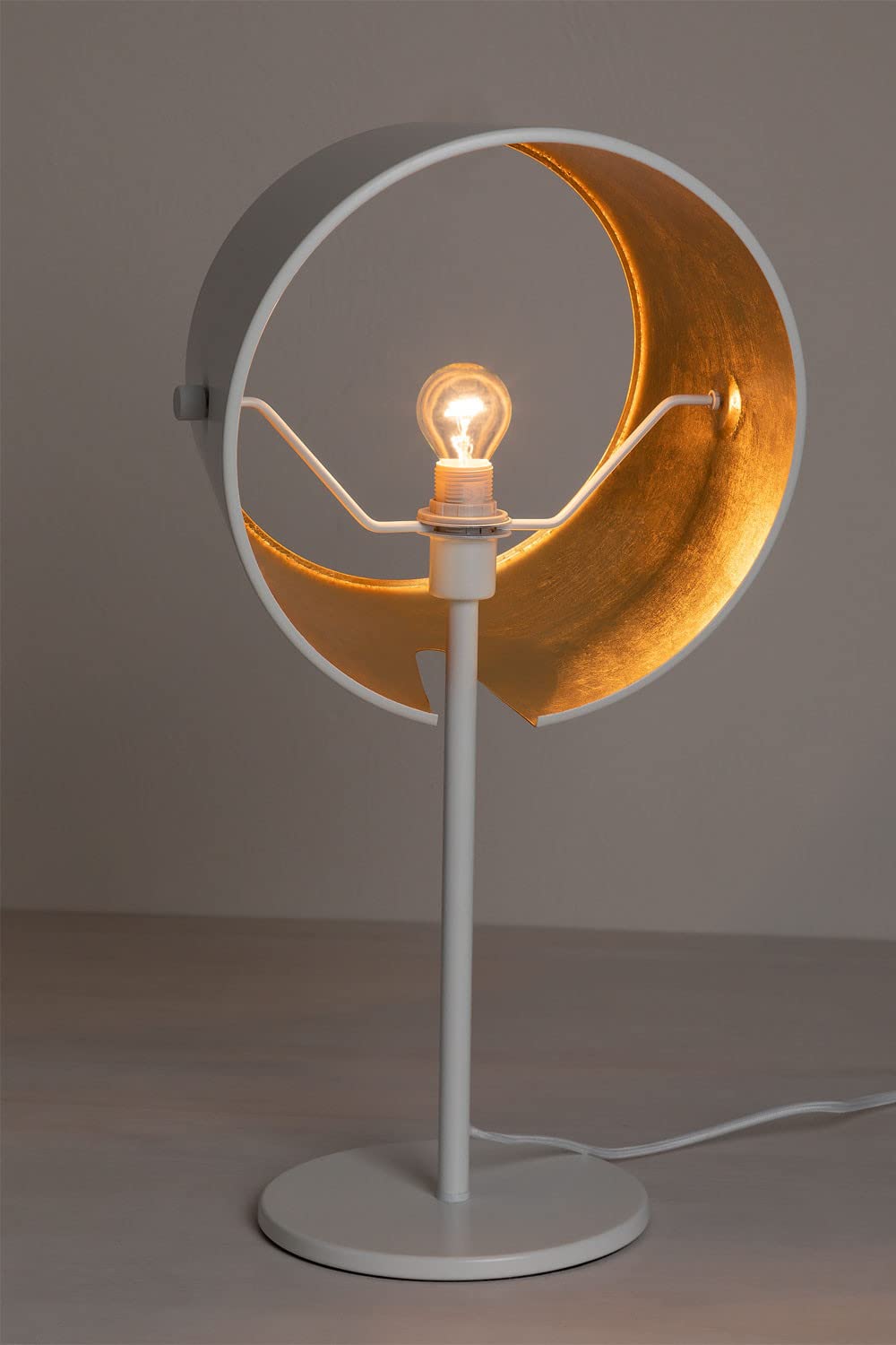Sklum Duhl lampada da tavolo oro acciaio