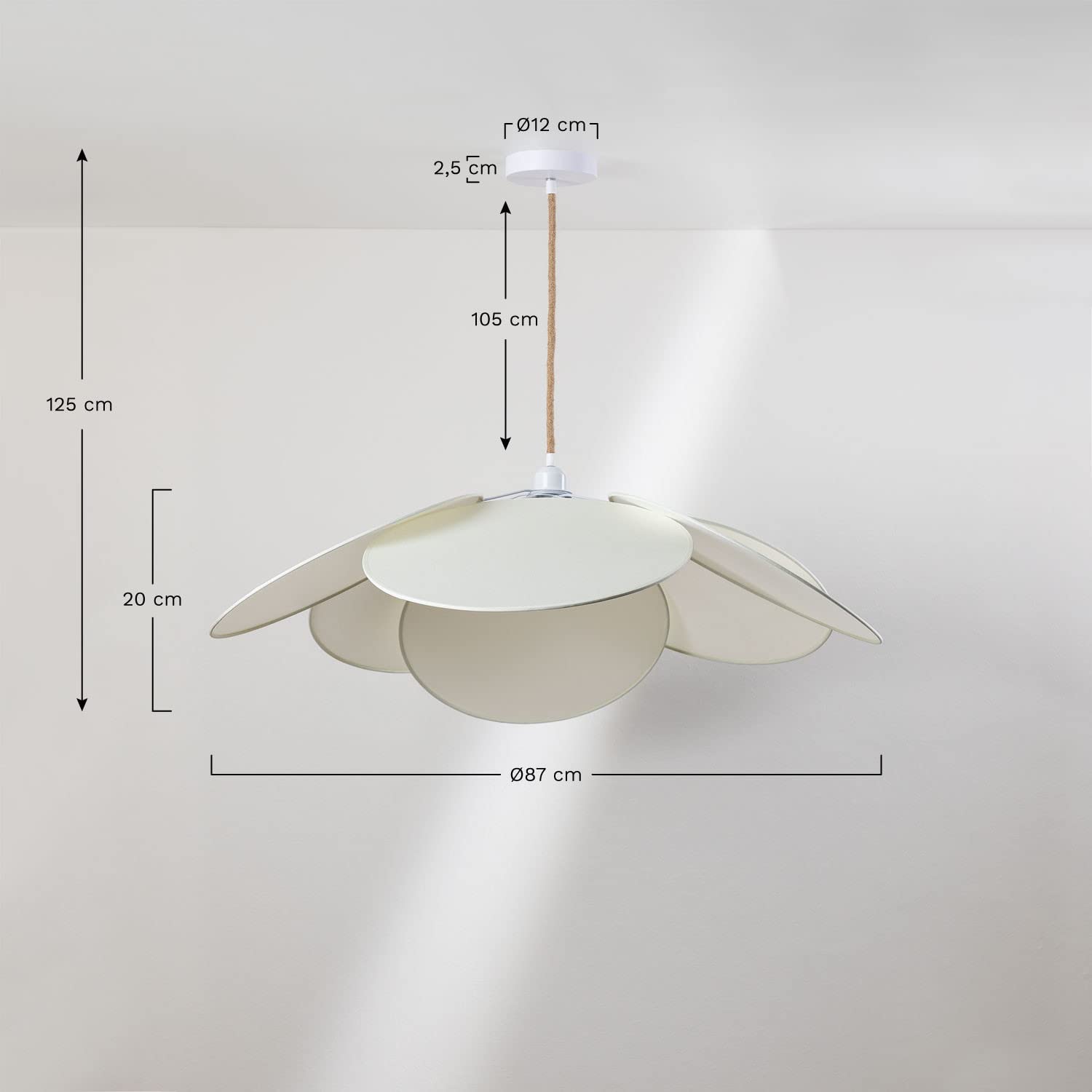 Sklum Okai Style lampada a sospensione Ø87 cm tessuto
