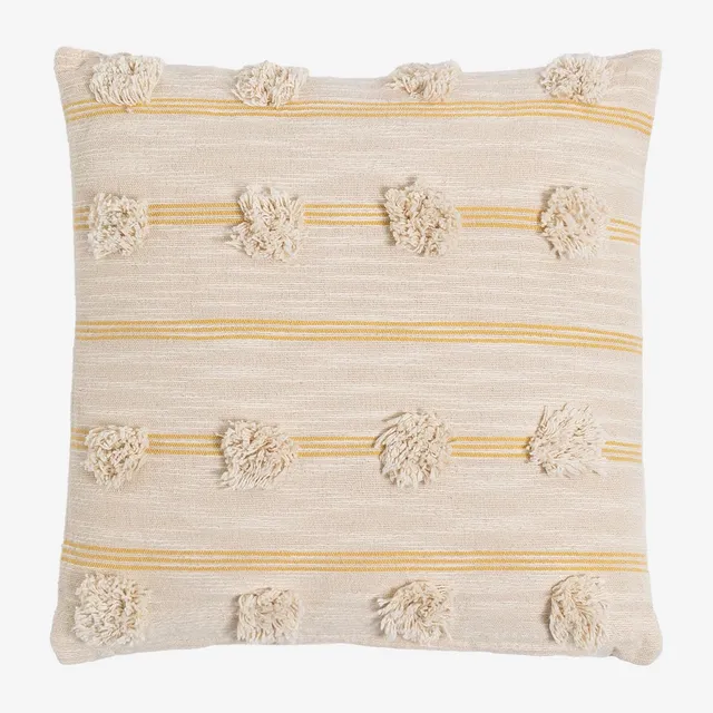 Sklum Yolu cuscino in cotone 40x40 cm naturale