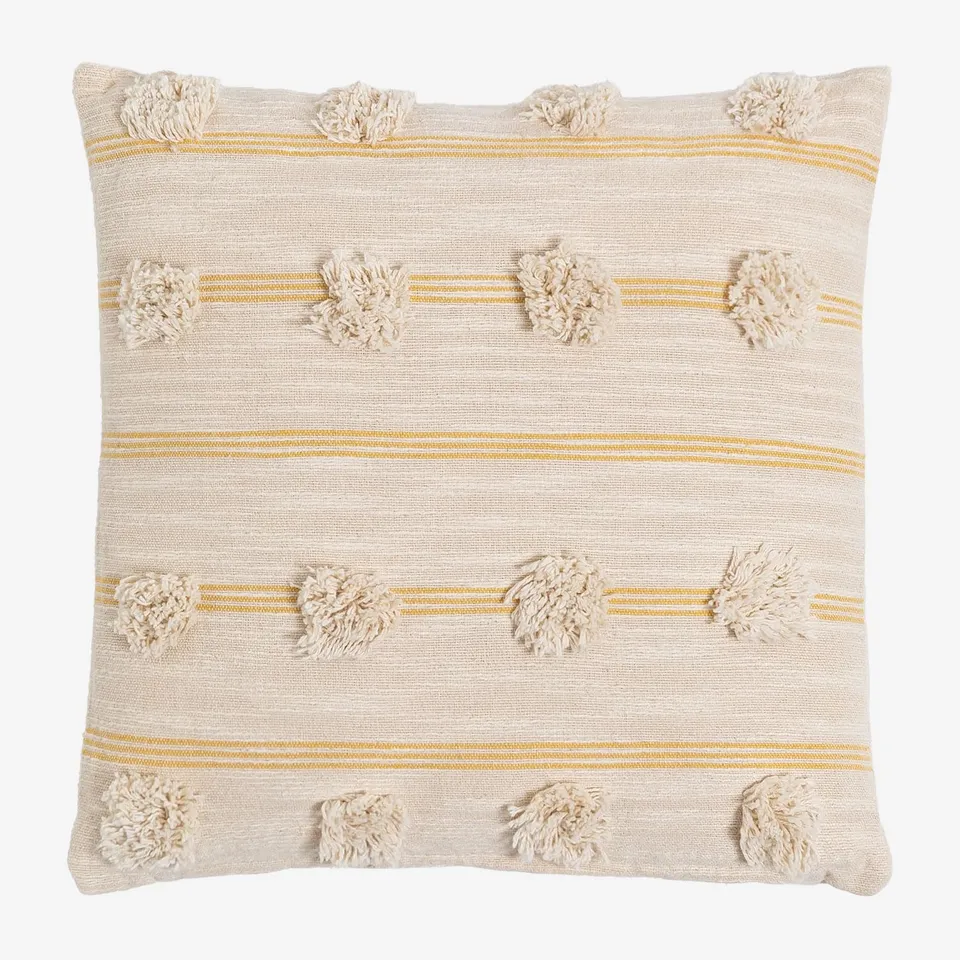 Sklum Yolu cuscino in cotone 40x40 cm naturale