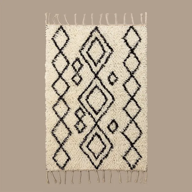 Sklum Elo tappeto lana beige crema 205x125 cm
