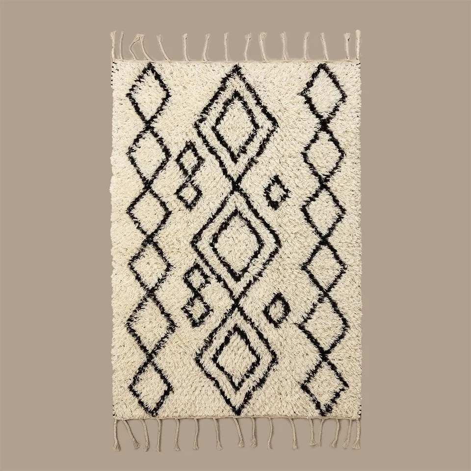 Sklum Elo tappeto lana beige crema 205x125 cm