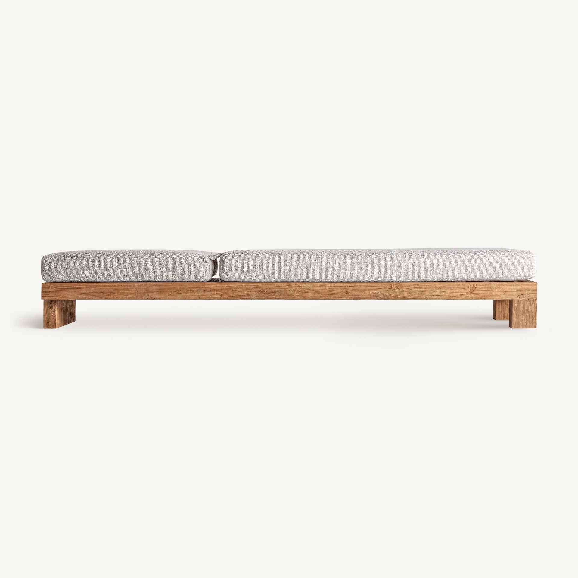 Bambua Testa lettino prendisole in teak
