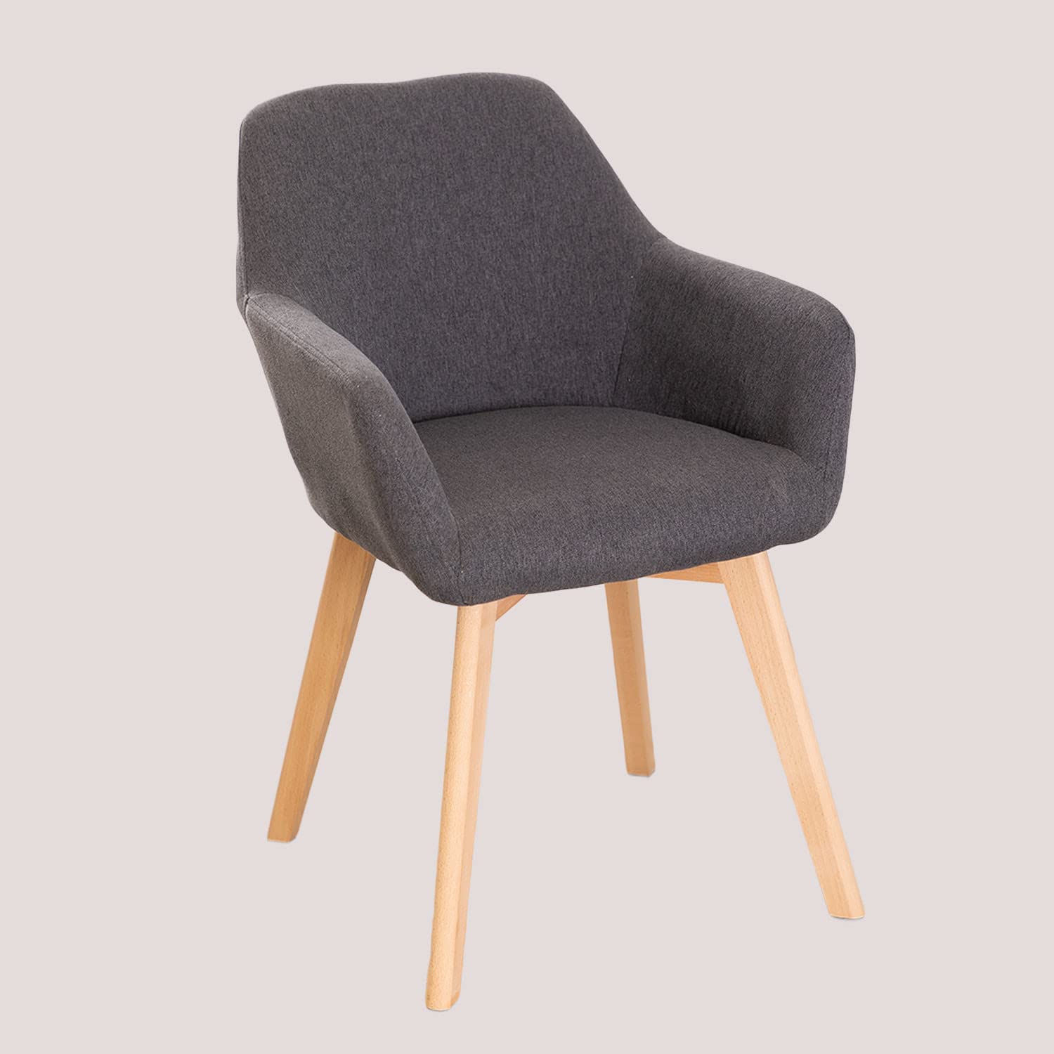 Sklum Ervi Design sedia da pranzo braccioli faggio