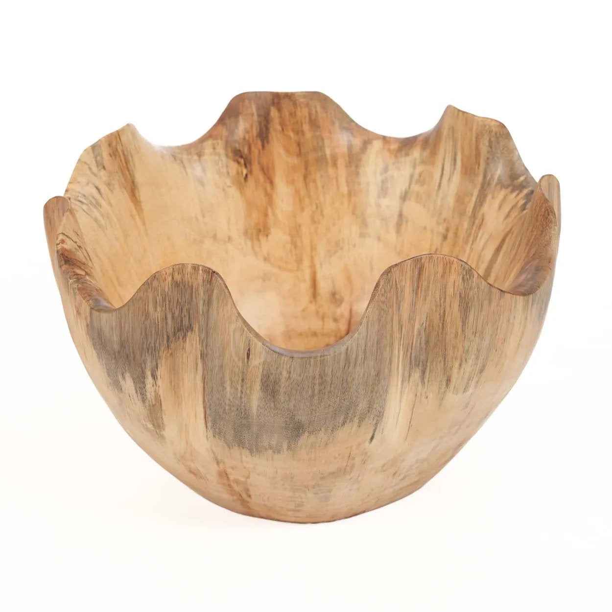Bambua Ifefe ciotola portafrutta legno teak naturale