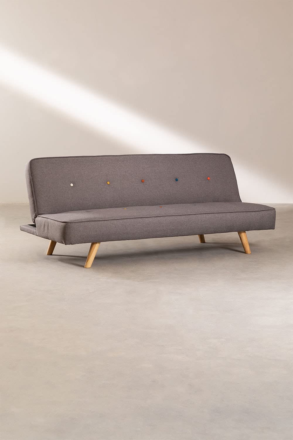 Sklum Orbun Colors divano letto 3 posti grigio chiaro lino