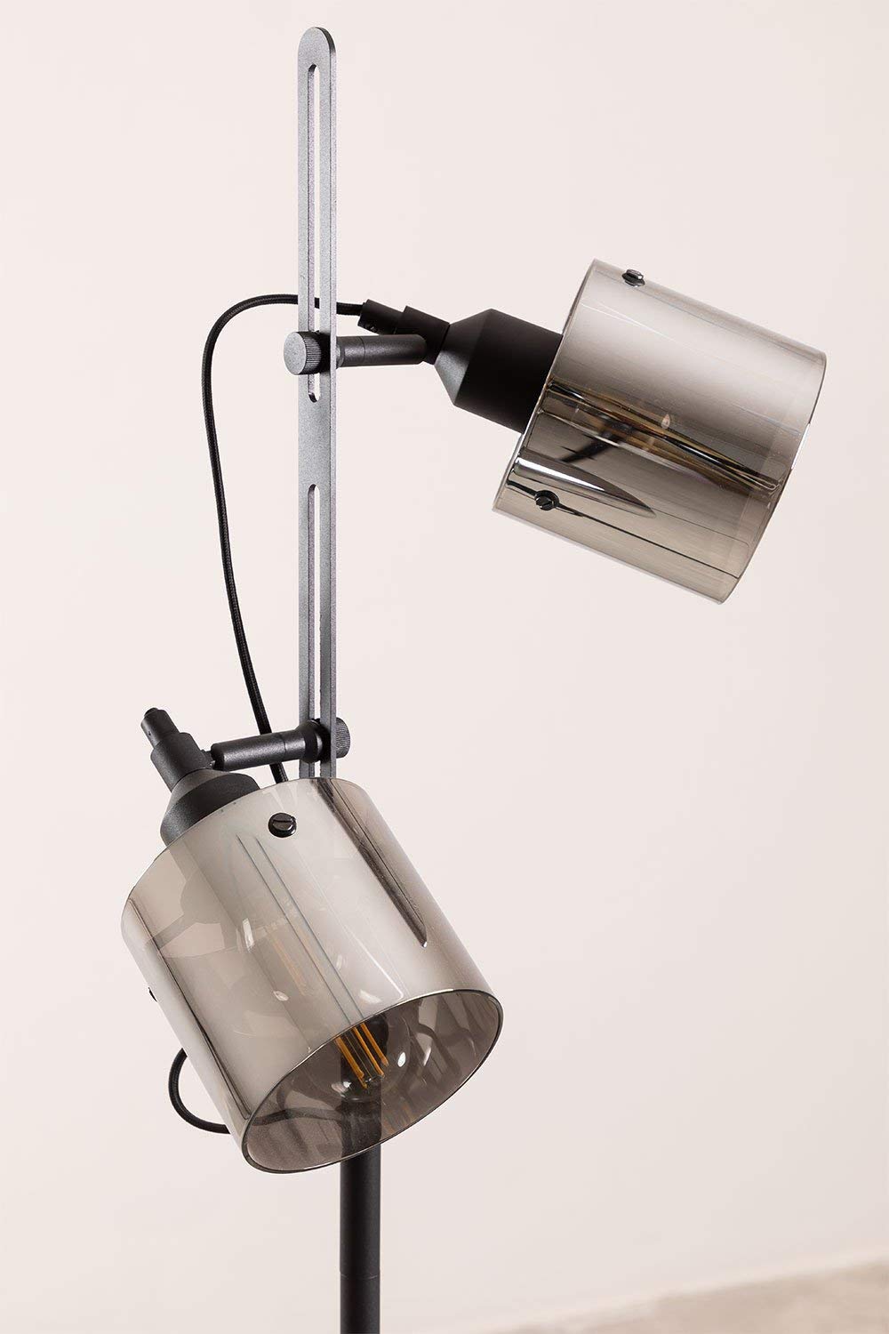 Sklum Krom lampada da terra nero E27 169 cm